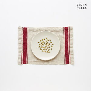 Tekstylna mata stołowa 25x40 cm Red Stripe Vintage – Linen Tales