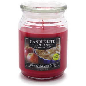 Świeczka w szkle o zapachu cynamonu i jabłek Candle-Lite, 110 h