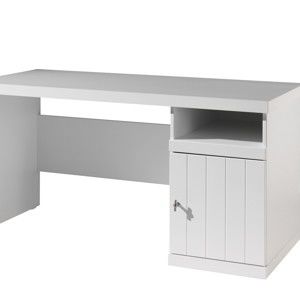 Białe biurko dziecięce Vipack Robin, dł. 70 cm