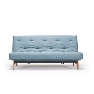 Jasnoniebieska rozkładana sofa Innovation Aslak Dance Light Blue, 92x200 cm