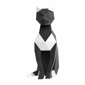Kreatywny zestaw do złożenia figurki z papieru Papertime Czarny Kot