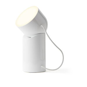 Biała lampa stołowa LED (wysokość 14 cm) Orbe – Lexon