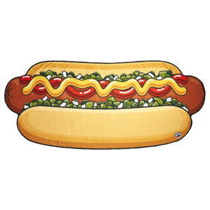 Koc plażowy w kształcie hot-doga Big Mouth Inc., 215,9x95,5 cm