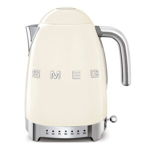 Kremowy czajnik elektryczny ze stali nierdzewnej 1,7 l Retro Style – SMEG