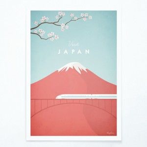 Plakat Travelposter Japan, A3