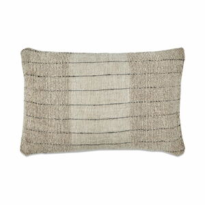 Beżowa poszewka na poduszkę z bawełny i lnu Nkuku Mayla, 40x60 cm