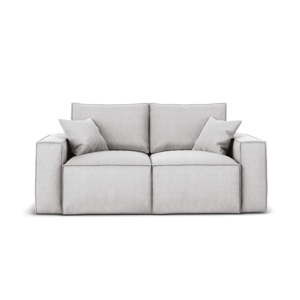 Jasnoszara sofa 2-osobowa Cosmopolitan Design Miami
