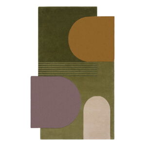 Zielony dywan wełniany 240x150 cm Lozenge - Flair Rugs