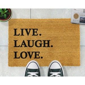 Wycieraczka Artsy Doormats Live Laugh Love, 40x60 cm