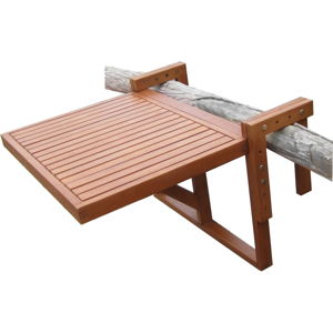 Zestaw 2 krzeseł i wiszącego stolika z drewna eukaliptusowego ADDU Balcony Berkeley