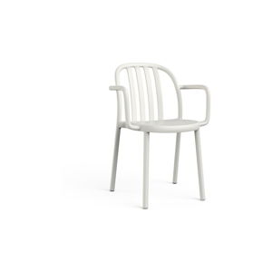 Zestaw 2 białych krzeseł ogrodowych z podłokietnikami Resol Sue