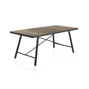 Drewniany stół do jadalni z metalowymi nogami Geese Capri, 150x90 cm