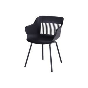 Czarne plastikowe krzesła ogrodowe zestaw 2 szt. Jill Rondo – Hartman