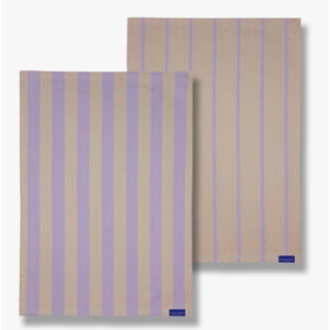 Ręczniki bawełniane w zestawie 2 sztuk 50x70 cm Stripes - Mette Ditmer Denmark