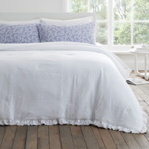 Biała narzuta na łóżko dwuosobowe 220x230 cm – Bianca