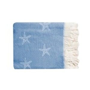 Niebieski ręcznik hammam Sun & Surf Stars