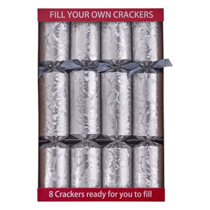 Zestaw 8 świątecznych crackerów Robin Reed Decadence Silver