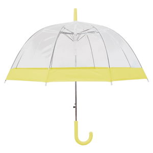 Przezroczysty automatyczny parasol Ambiance Pastel Yellow, ⌀ 85 cm