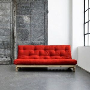 Sofa rozkładana Karup Fresh Natural/Red