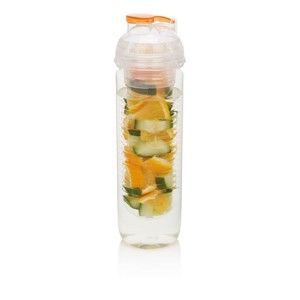 Pomarańczowa butelka z sitkiem na owoce XD Design Trita