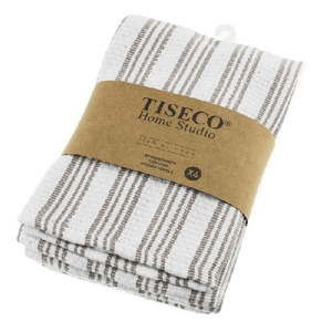 Komplet 4 brązowych bawełnianych ścierek Tiseco Home Studio, 50x70 cm