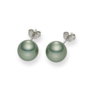 Jasnozielone kolczyki perłowe Mystic Jade
