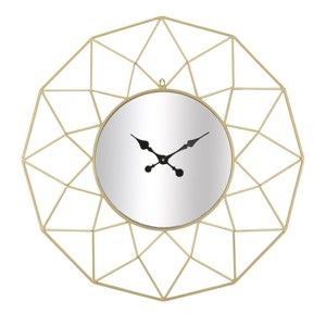 Zegar ścienny w złotym kolorze Mauro Ferretti Star, ⌀ 80 cm