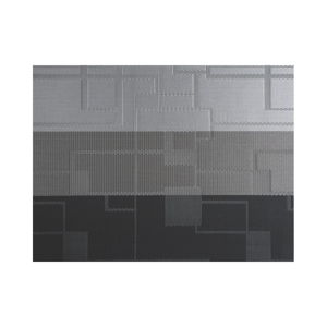 Szara mata stołowa z tworzywa sztucznego Tiseco Home Studio Chiné Stripe, 30x45 cm