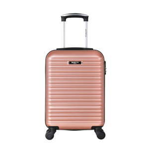 Różowa walizka podróżna na kółkach Bluestar Mirassa, 31 l