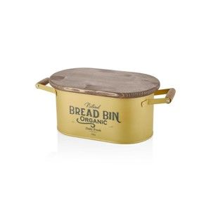 Pojemnik na chleb w złotej barwie The Mia Bread, dł. 48 cm