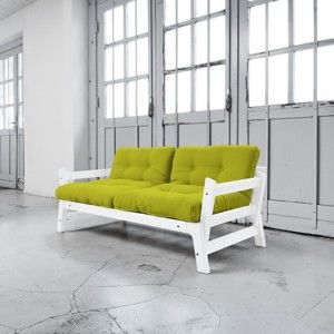 Sofa rozkładana Karup Step White/Pistacio