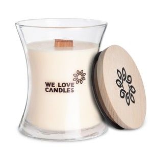 Świeczka z wosku sojowego We Love Candles Ivory Cotton, 129 h