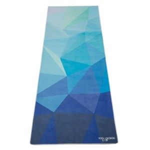 Ręcznik na jogę Yoga Design Lab Geo Blue
