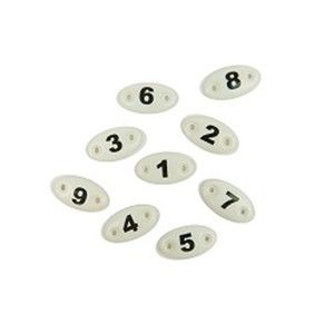 Zestaw 9 tabliczek z numerami od 1 do 9 Antic Line