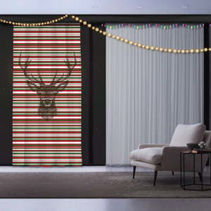 Zasłona Christmas Deer, 140x260 cm