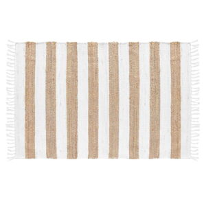 Biało-naturalny dywan 50x80 cm Sagane – douceur d'intérieur