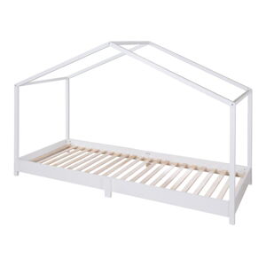 Białe łóżko dziecięce w kształcie domku 90x200 cm Montessori – Roba