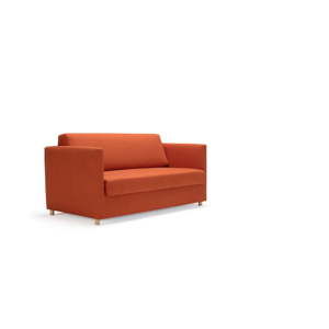 Czerwona sofa rozkładana Innovation Olan Elegance Paprika