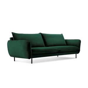 Zielona aksamitna sofa Cosmopolitan Design Vienna, 200 cm