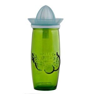 Zielona szklanka ze szkła z recyklingu z wyciskarką cytrusów Ego Dekor Juice, 0,55 l
