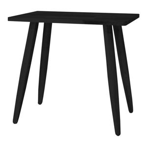 Czarna stolik z drewna dębowego Canett Uno
