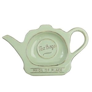 Zielony spodek ceramiczny na woreczki po herbacie T&G Woodware Pride Of Place