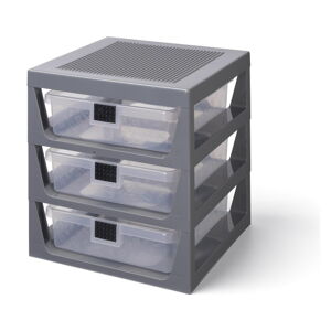 Szary organizer z 3 szufladami Storage - LEGO®