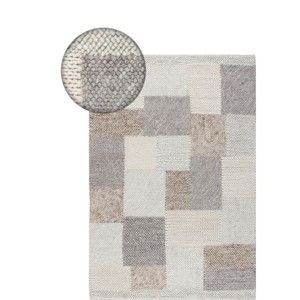 Brązowo-szary dywan z wełny Carpettino, 170x240 cm