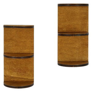 Naturalne wielopoziomowe półki zestaw 2 szt. 15 cm Pillar – Kalune Design