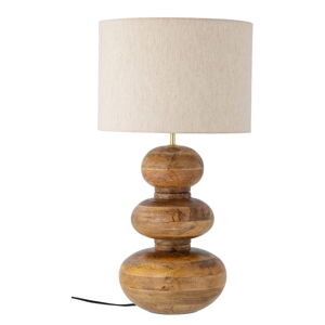 Brązowa lampa stołowa z tekstylnym kloszem (wys. 66 cm) Diwa – Bloomingville