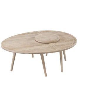 2-częściowy stolik z drewna dębowego Wewood-Portuguese Joinery Colombo