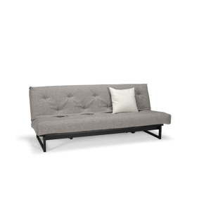 Szara rozkładana sofa Innovation Fraction Elegant Mixed Dance Grey, 97x200 cm