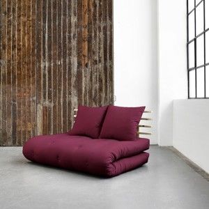 Sofa rozkładana Karup Shin Sano Natur/Bordeaux
