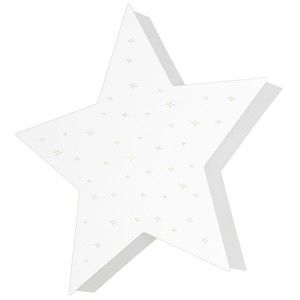 Biały kinkiet w kształcie gwiazdy Glimte Montu